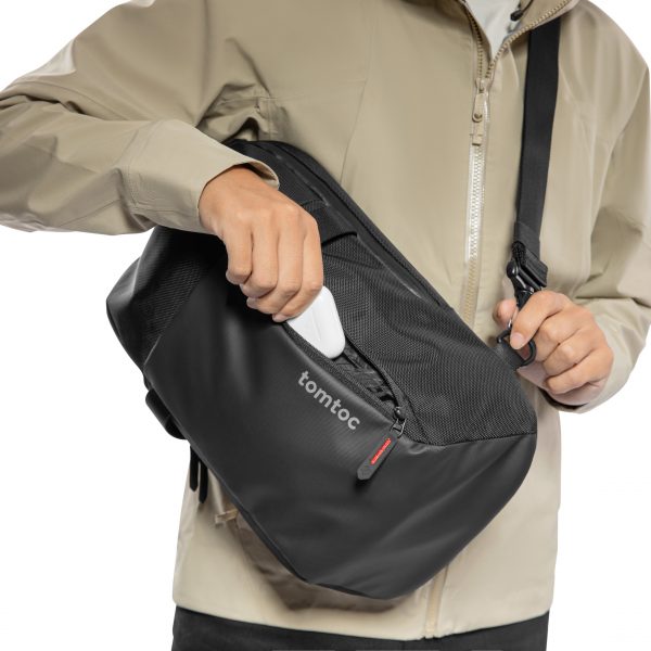 Tomtoc Croxbody EDC Sling Bag 11-inch A54 - Black